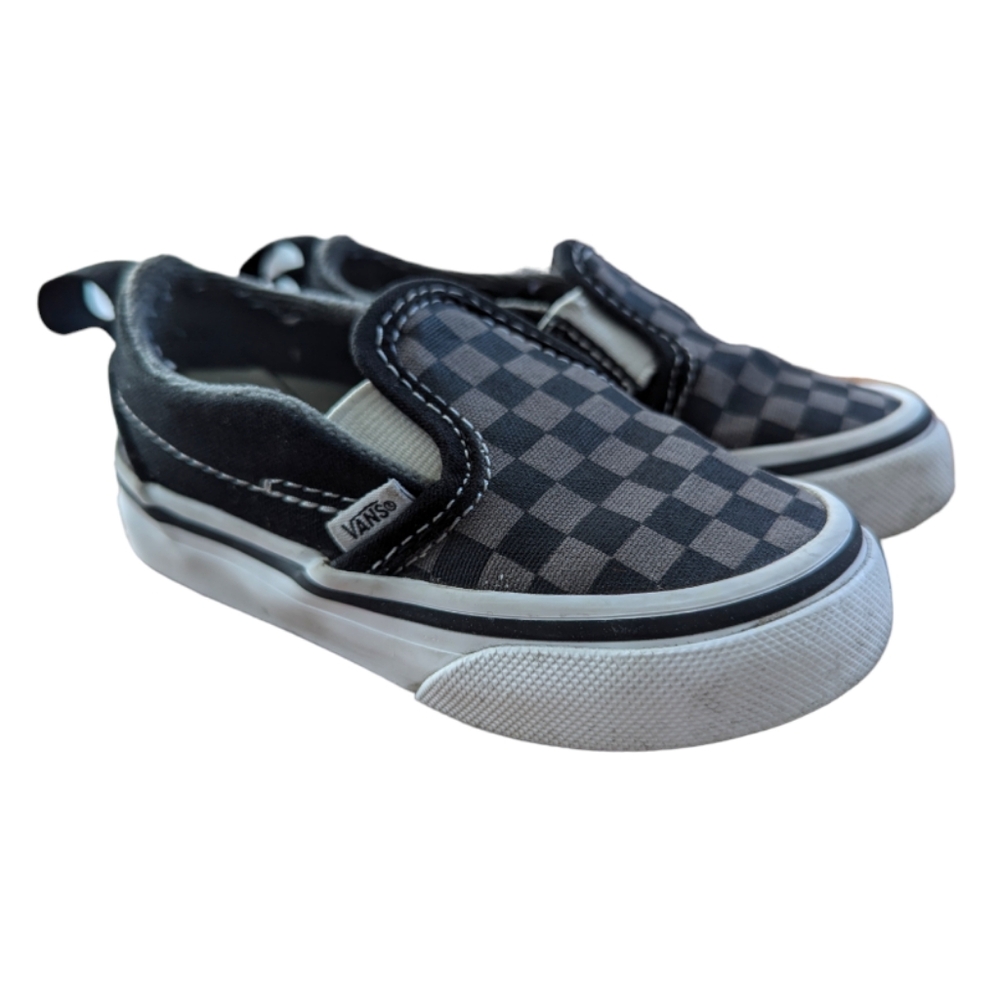 Vans Toddler Checkered Slip On Shoes Size 6C